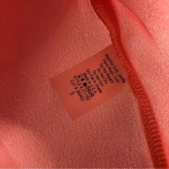 Boutique Nic & Lulu Light Pink Wrap Front Short Sleeve Blouse S - Picture 5 of 5